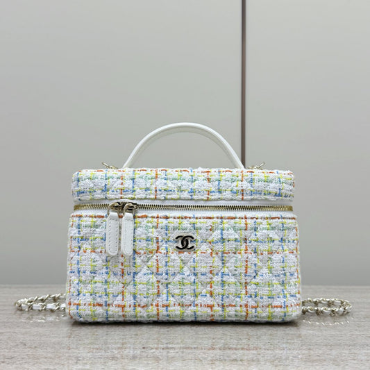 White Tweed Vanity Bag - Level X