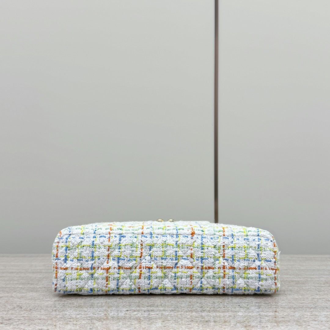 White Tweed Vanity Bag - Level X