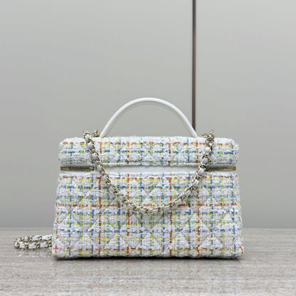 White Tweed Vanity Bag - Level X