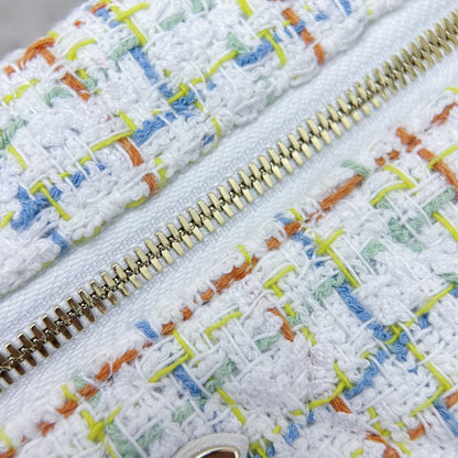 White Tweed Vanity Bag - Level X