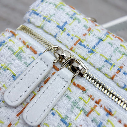 White Tweed Vanity Bag - Level X