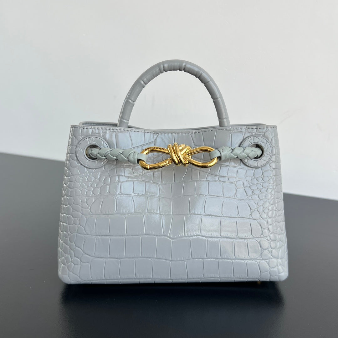 Mini Andiamo Tote Grey Crocodile - Level 5