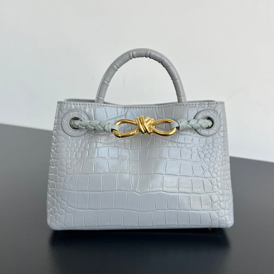 Mini Andiamo Tote Grey Crocodile - Level 5