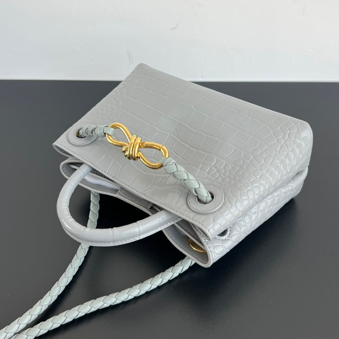 Mini Andiamo Tote Grey Crocodile - Level 5