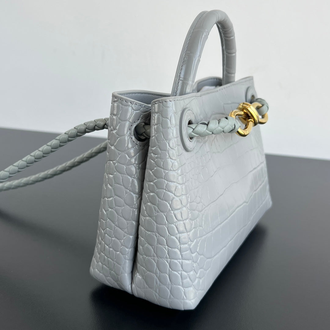 Mini Andiamo Tote Grey Crocodile - Level 5