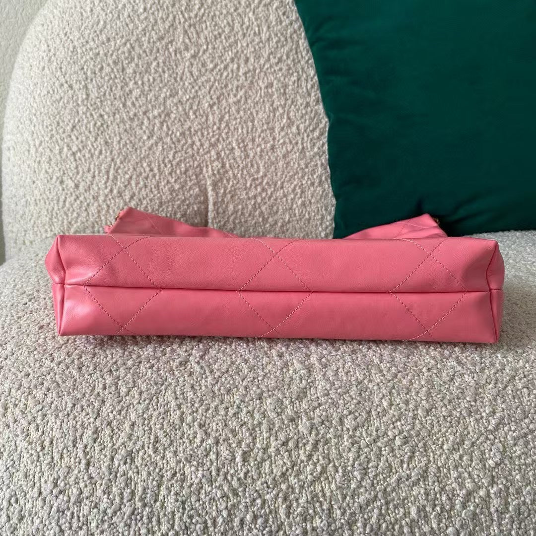 Pink Leather Small 22 Tote Bag - Level 4