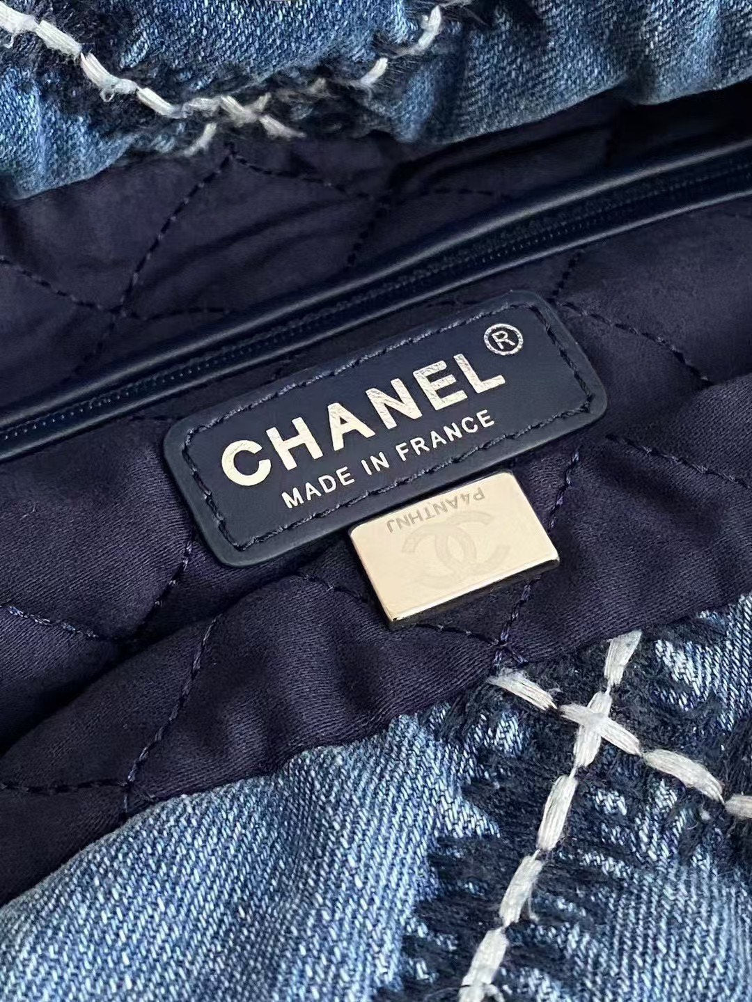 Quilted Denim Small 22 Tote Bag - Level 4