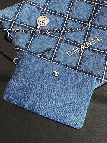 Quilted Denim Small 22 Tote Bag - Level 4