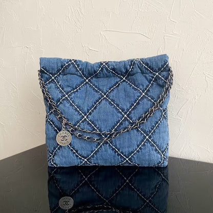 Quilted Denim Small 22 Tote Bag - Level 4