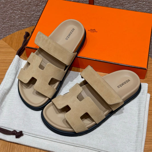 Tan Suede Chypre Sandals - Level X