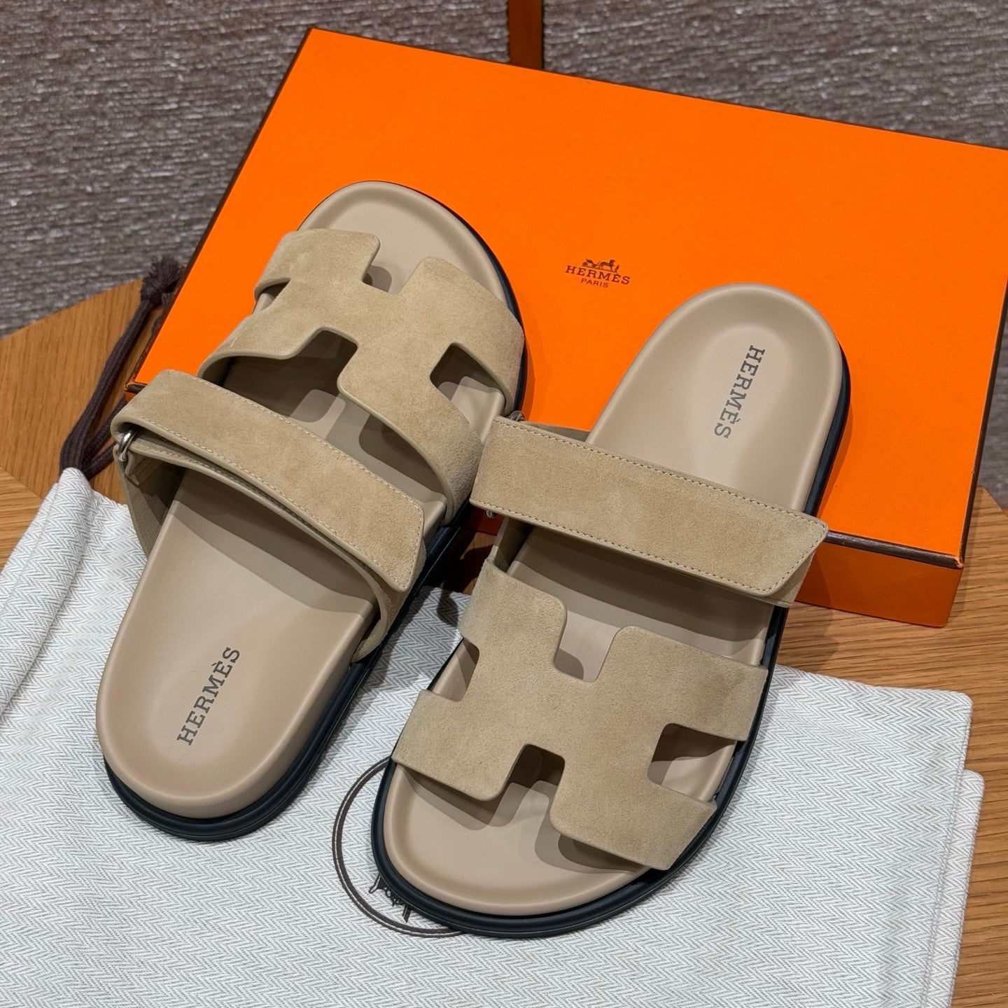 Tan Suede Chypre Sandals - Level X
