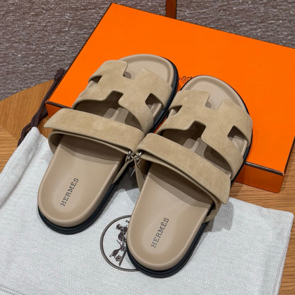 Tan Suede Chypre Sandals - Level X