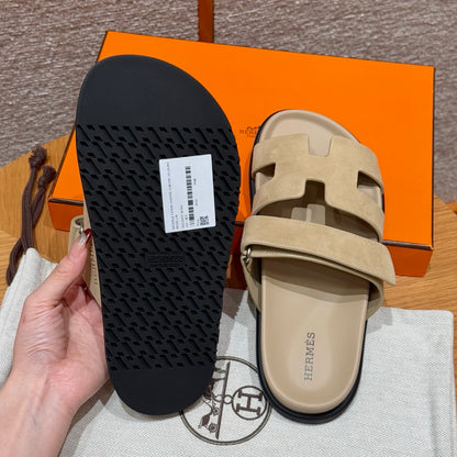 Tan Suede Chypre Sandals - Level X