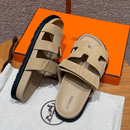 Tan Suede Chypre Sandals - Level X