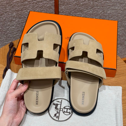 Tan Suede Chypre Sandals - Level X