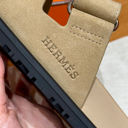 Tan Suede Chypre Sandals - Level X