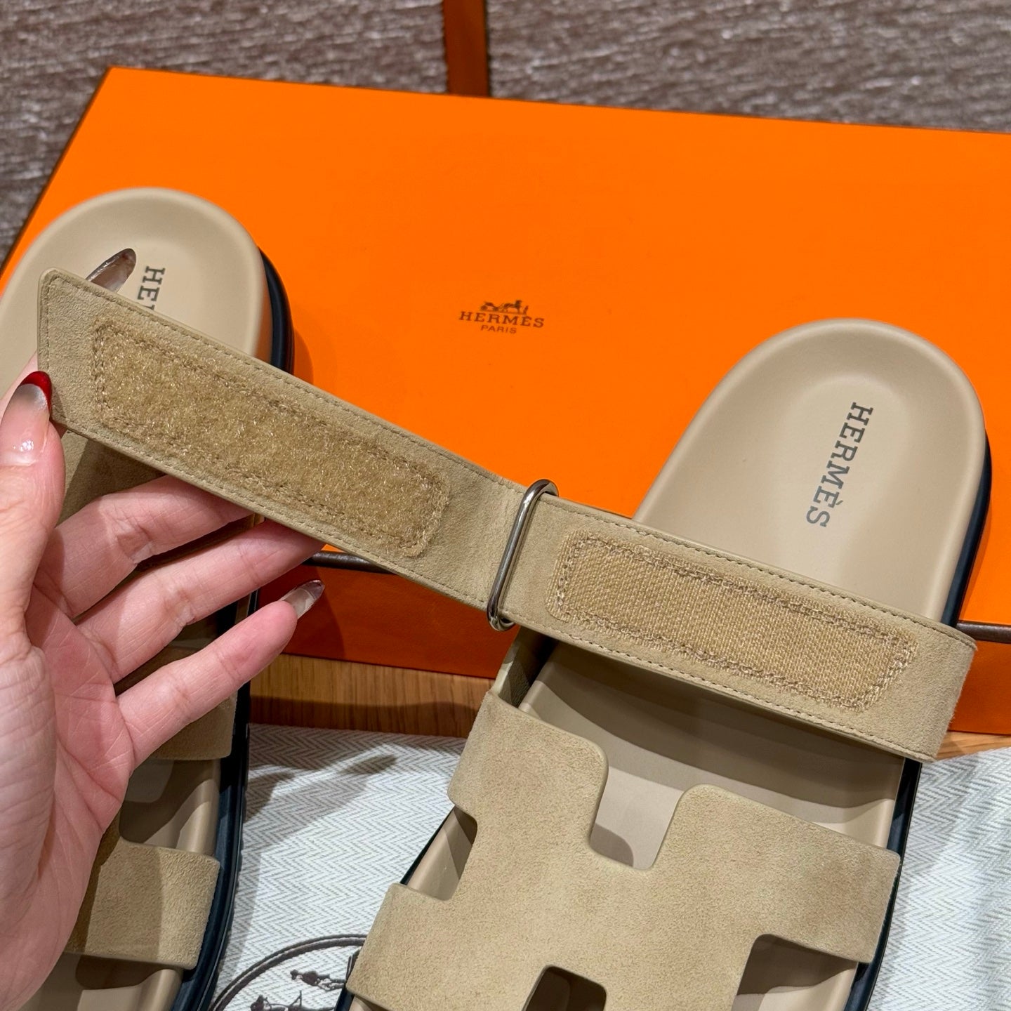 Tan Suede Chypre Sandals - Level X
