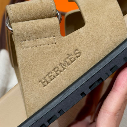 Tan Suede Chypre Sandals - Level X