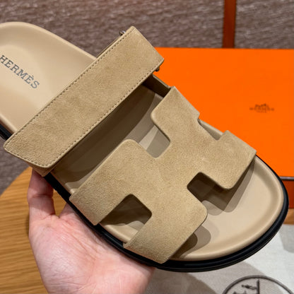 Tan Suede Chypre Sandals - Level X