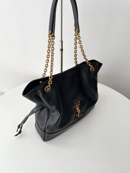 Black Small Jamie Shopping Tote Bag - Level 5