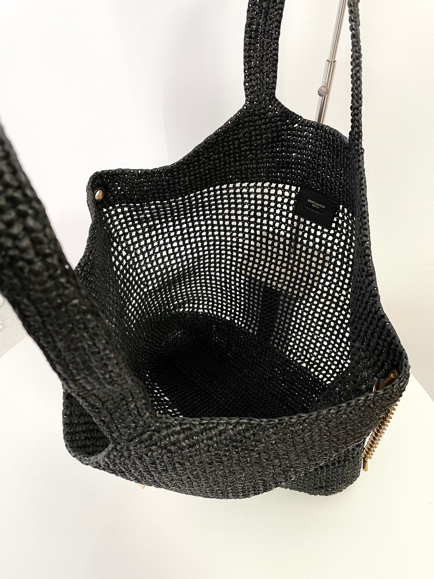 Black Raffia Icare Tote Bag - Level 5
