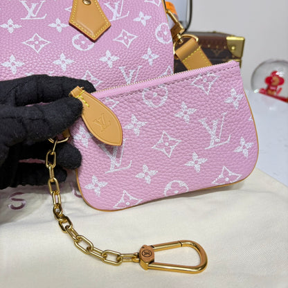 P9 Speedy 30 Bandouliere Pink Leather - Level 5