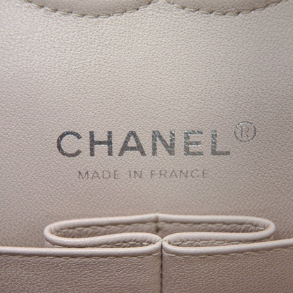 Ivory Caviar Leather Medium Flap Bag - Level X