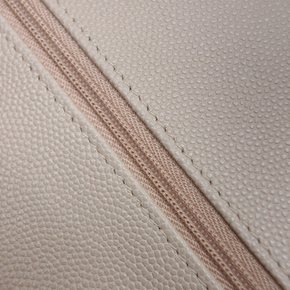 Ivory Caviar Leather Medium Flap Bag - Level X