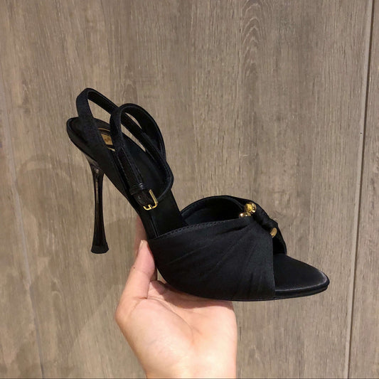 Black Lola Sandals