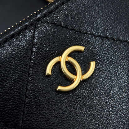 Black Leather Maxi Shopping Tote Bag - Level X