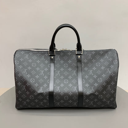 Black Monogram Keepall 50 Duffle Bag - Level 4