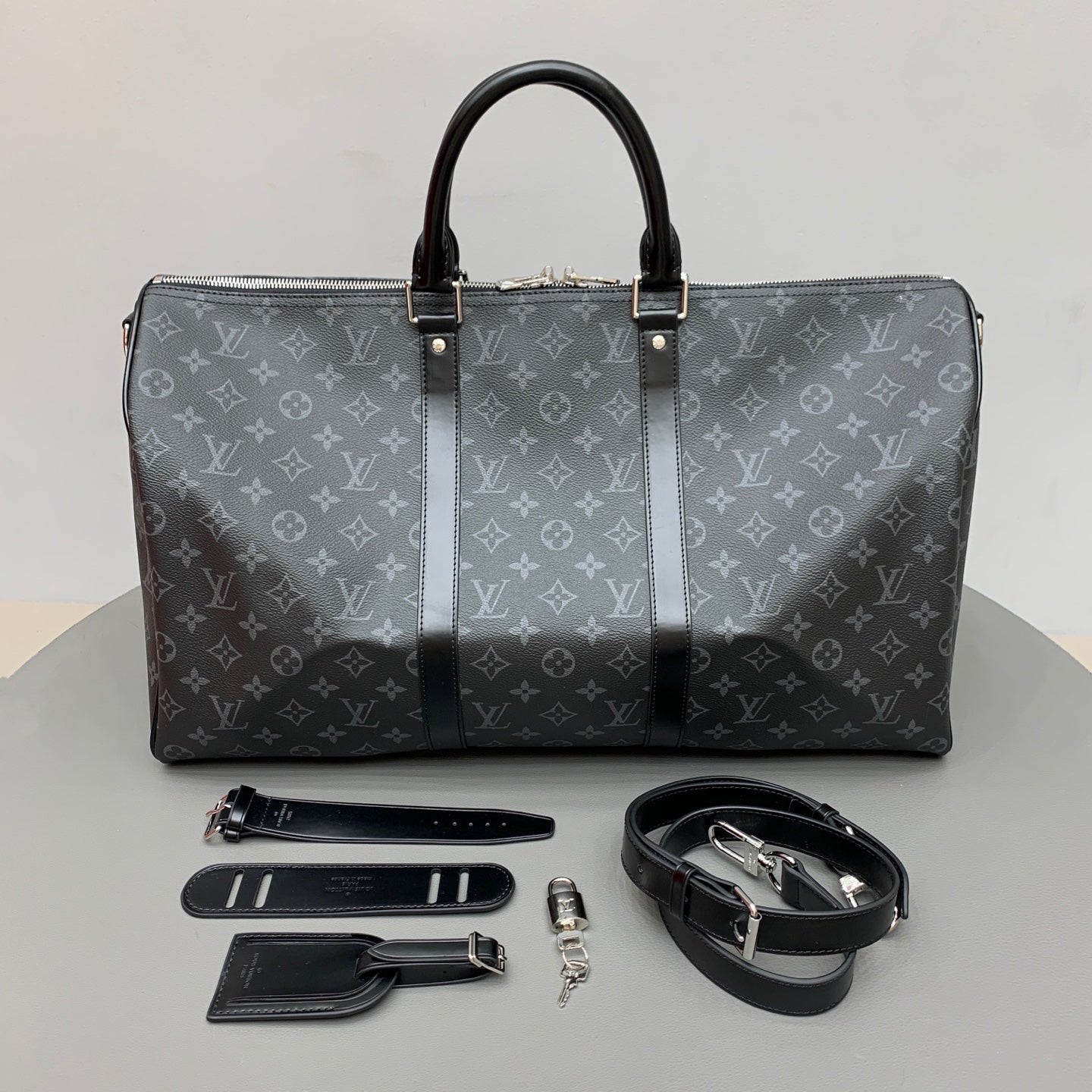 Black Monogram Keepall 50 Duffle Bag - Level 4