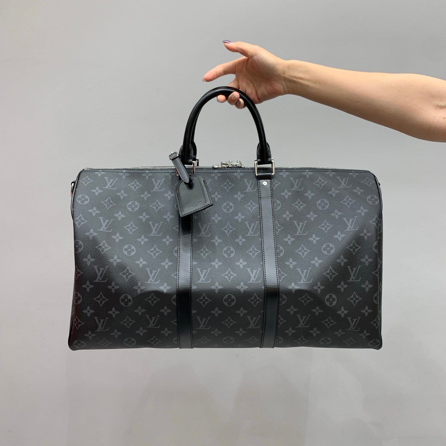 Black Monogram Keepall 50 Duffle Bag - Level 4