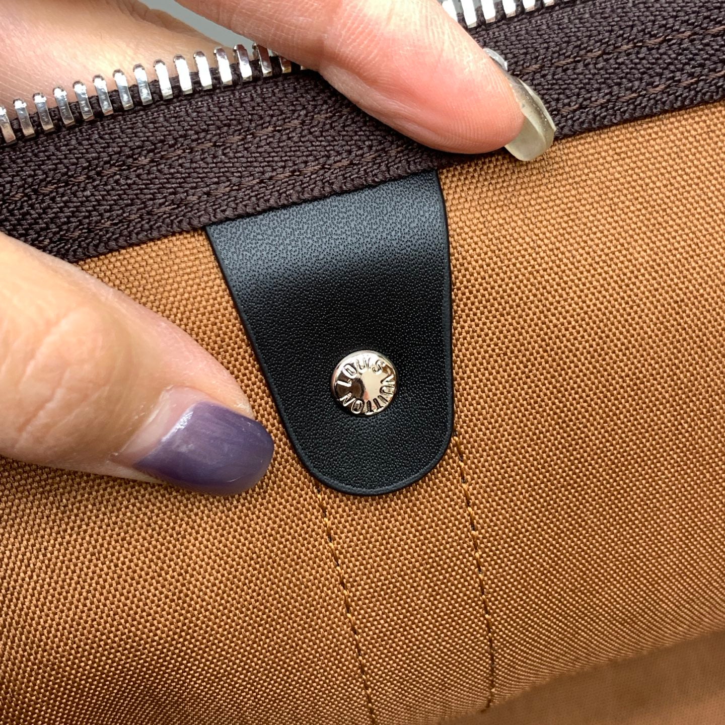 Brown & Black Monogram Keepall 55 Duffle Bag - Level 4