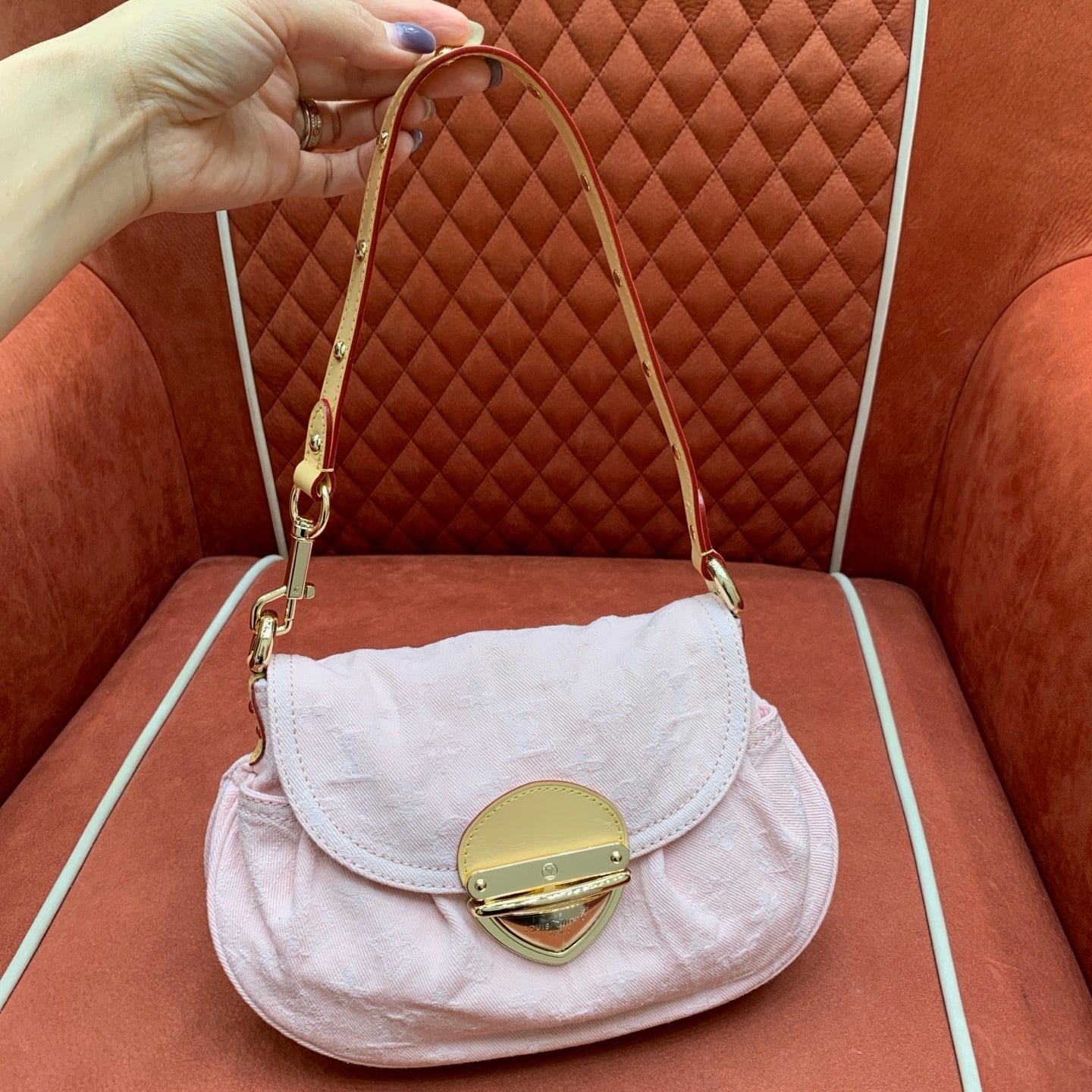 Sunset Pink Denim Bag - Level 4