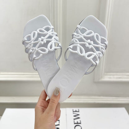 White Petal Anagram Slides
