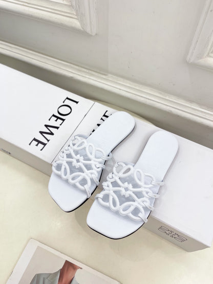 White Petal Anagram Slides