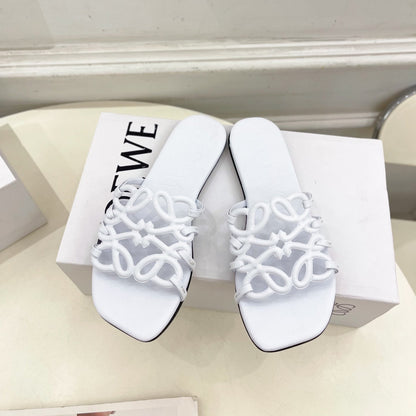 White Petal Anagram Slides