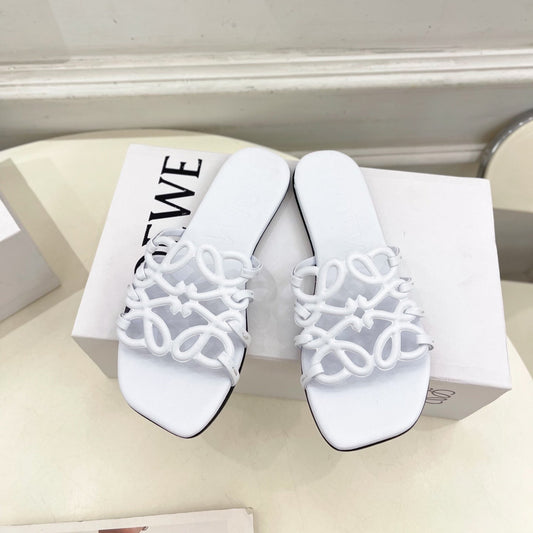 White Petal Anagram Slides
