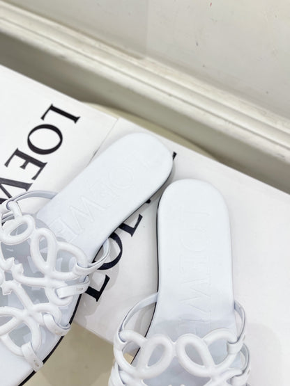 White Petal Anagram Slides