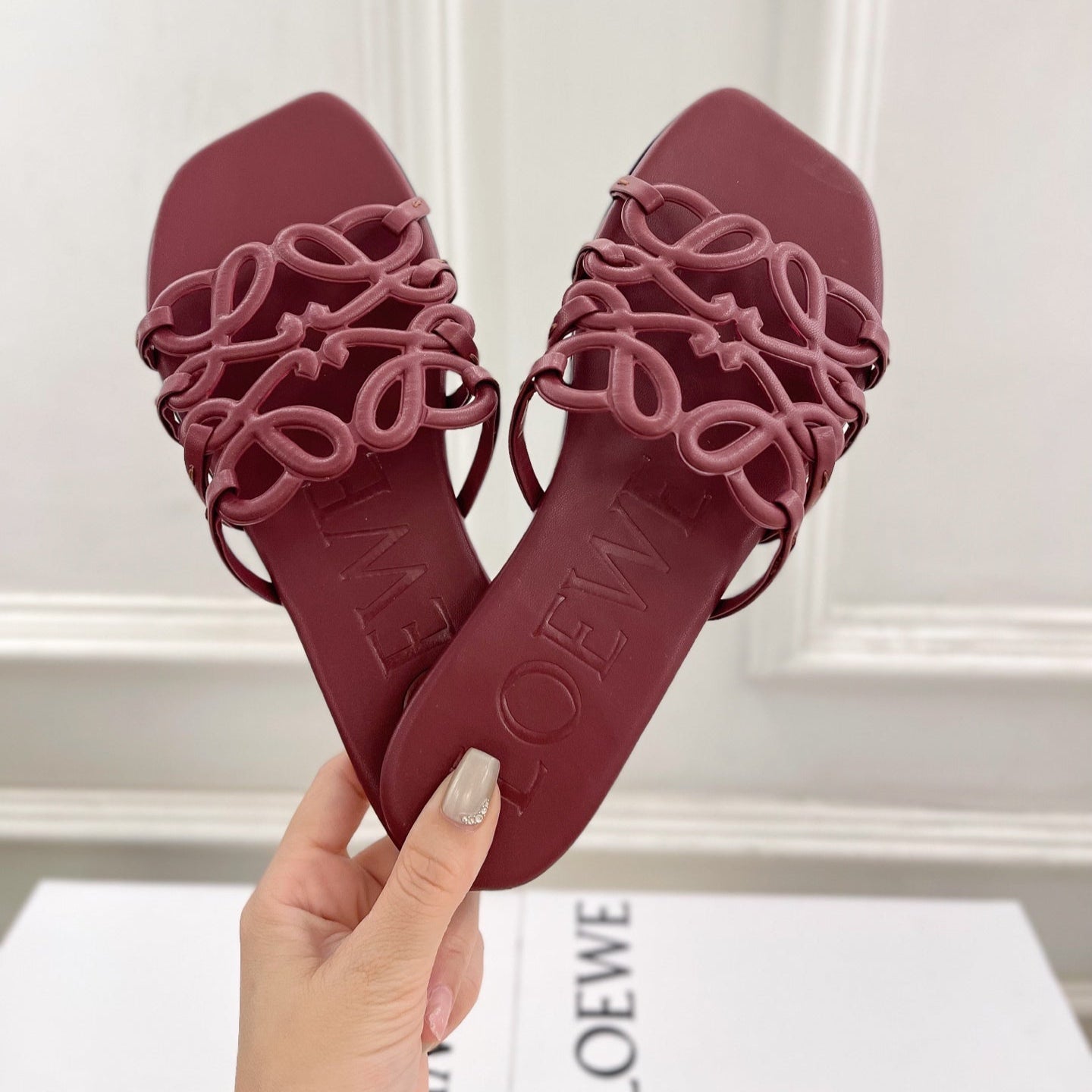 Dark Red Petal Anagram Slides