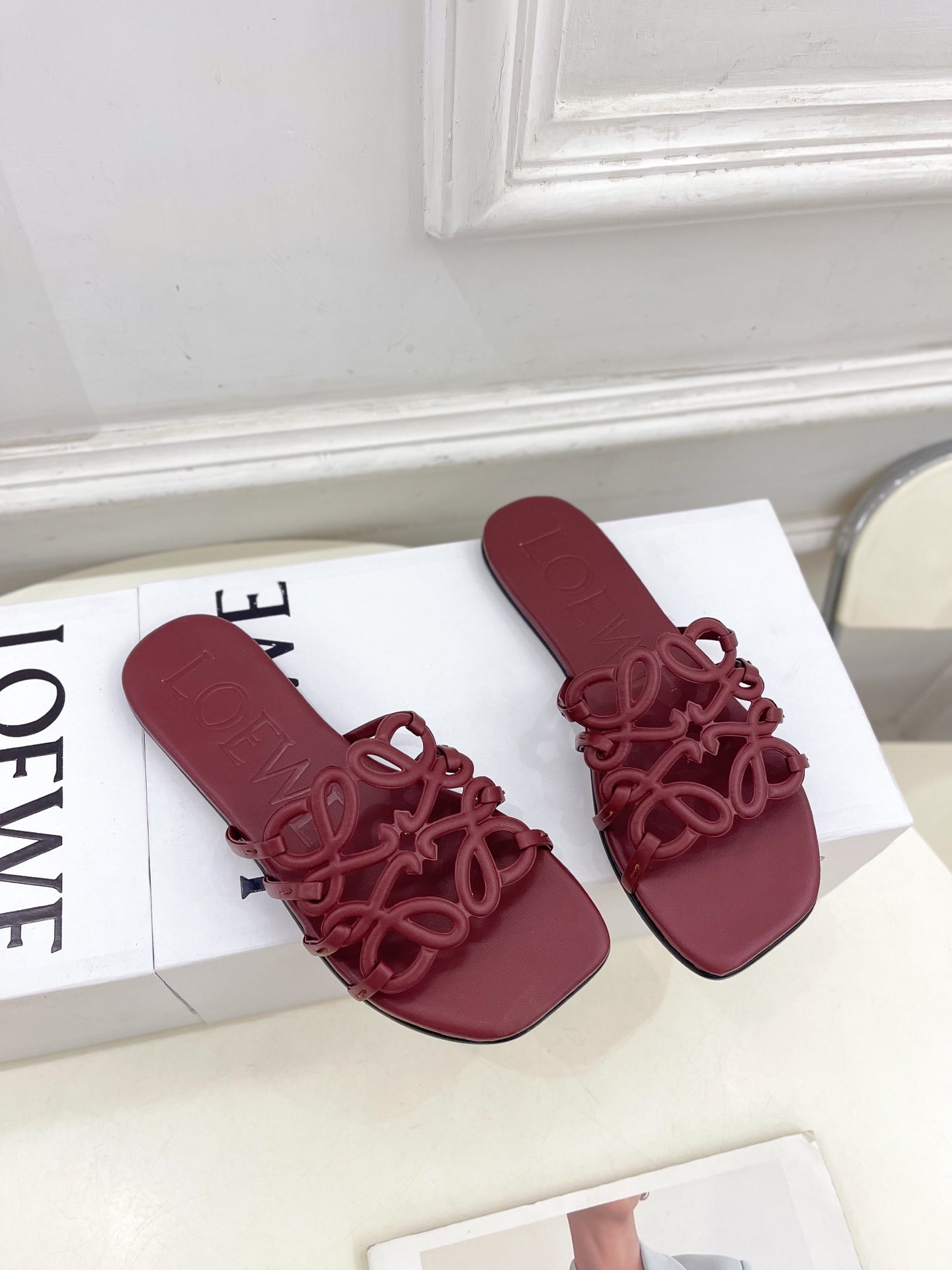 Dark Red Petal Anagram Slides