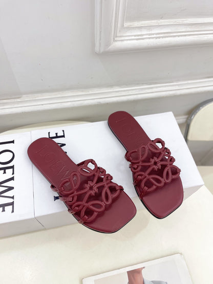 Dark Red Petal Anagram Slides
