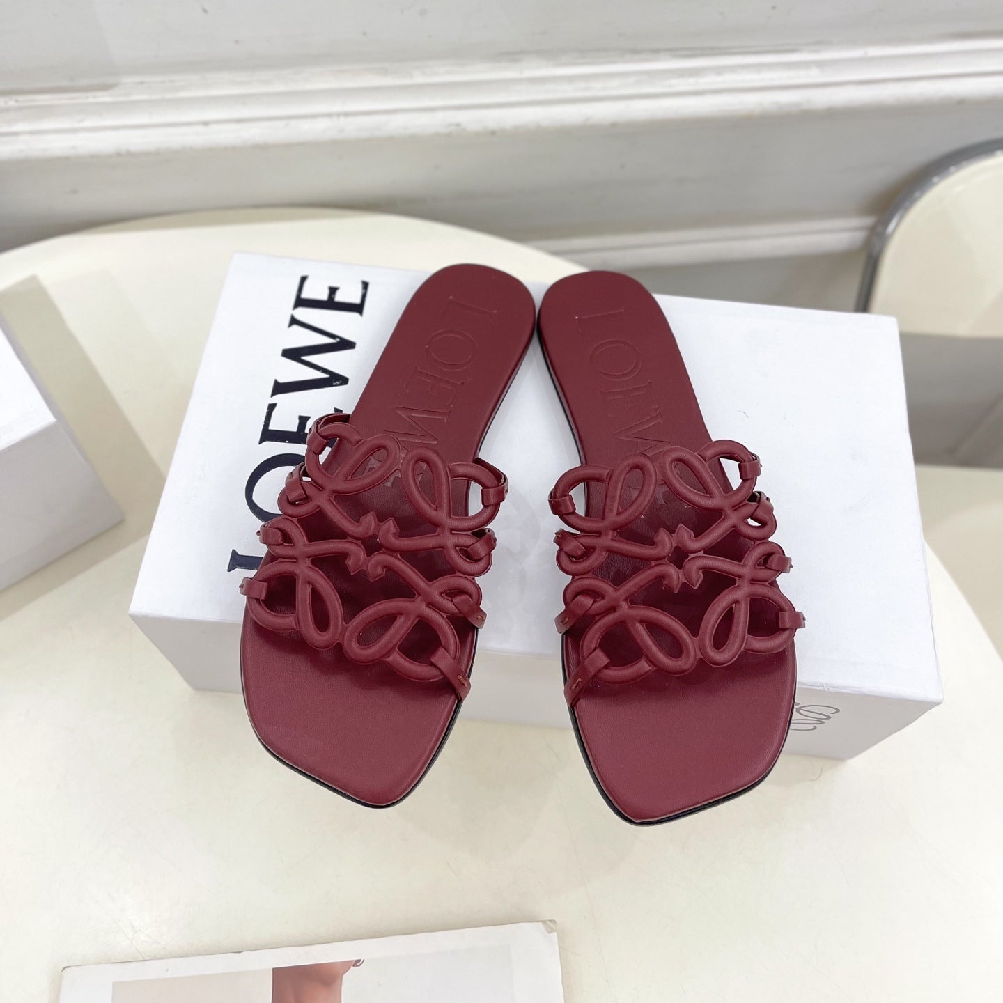 Dark Red Petal Anagram Slides