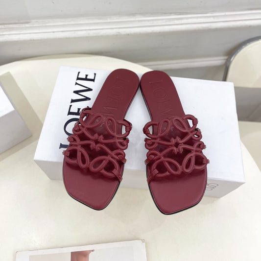 Dark Red Petal Anagram Slides