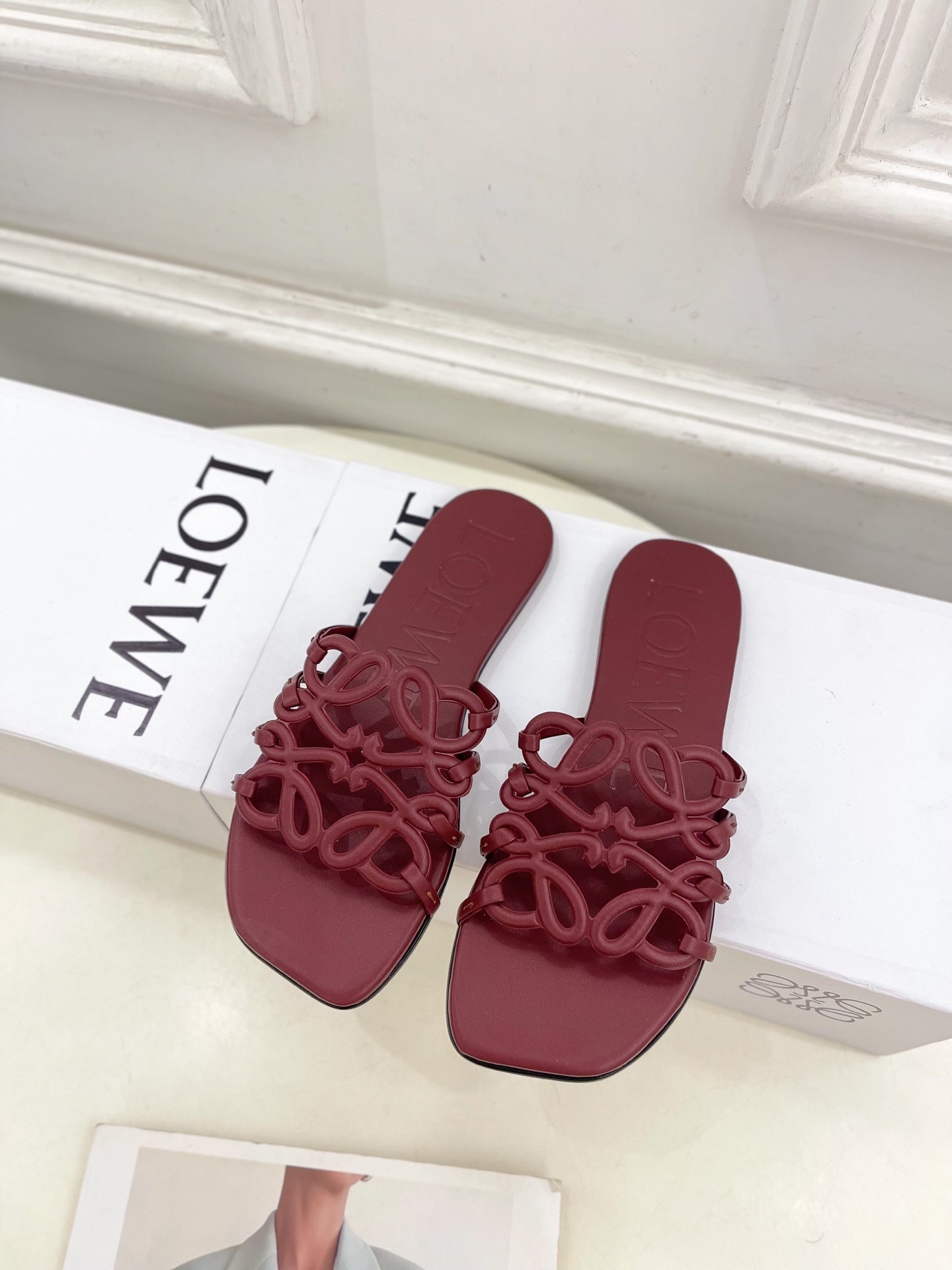Dark Red Petal Anagram Slides