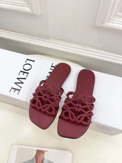 Dark Red Petal Anagram Slides