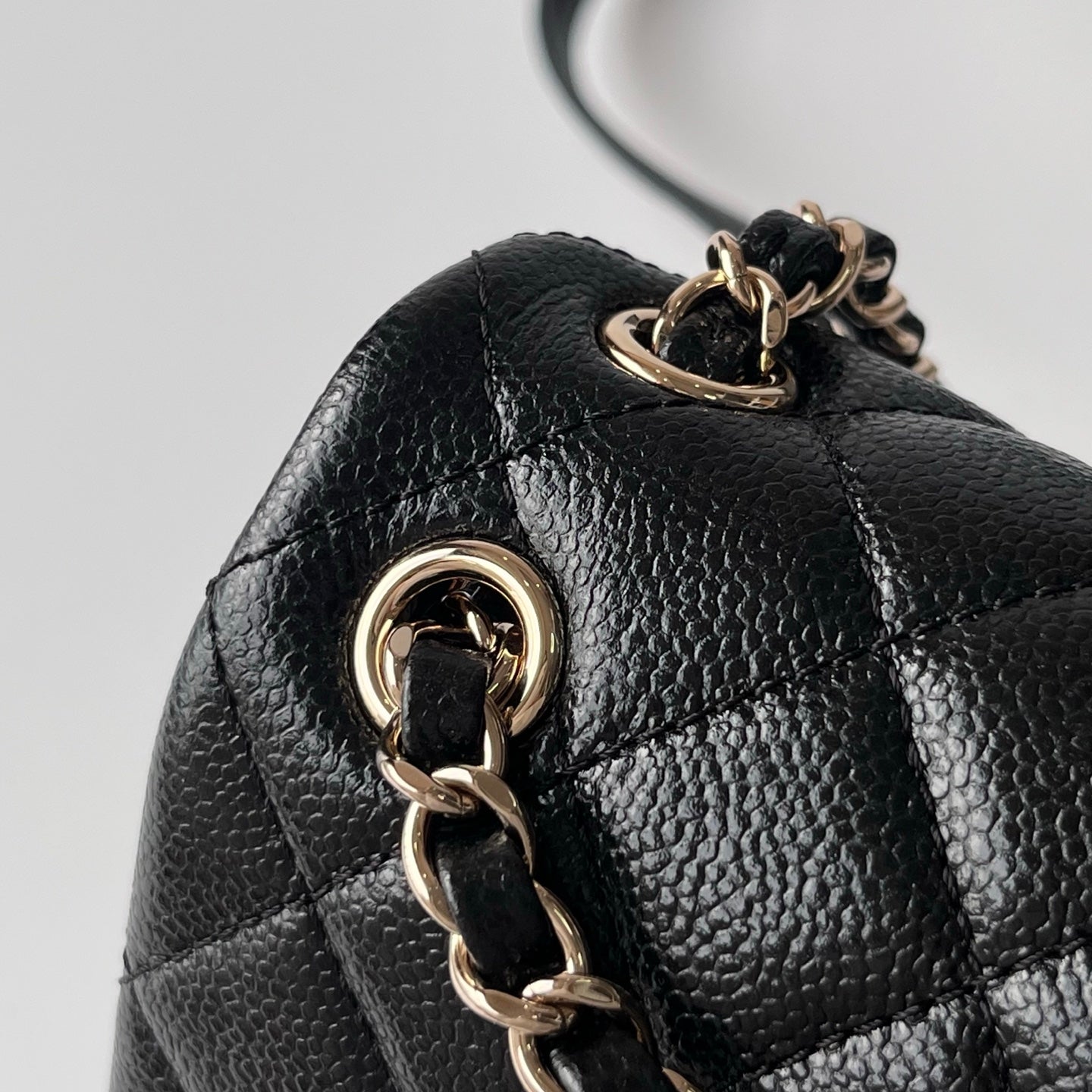 Black Caviar Leather Medium Duma Backpack - Level X