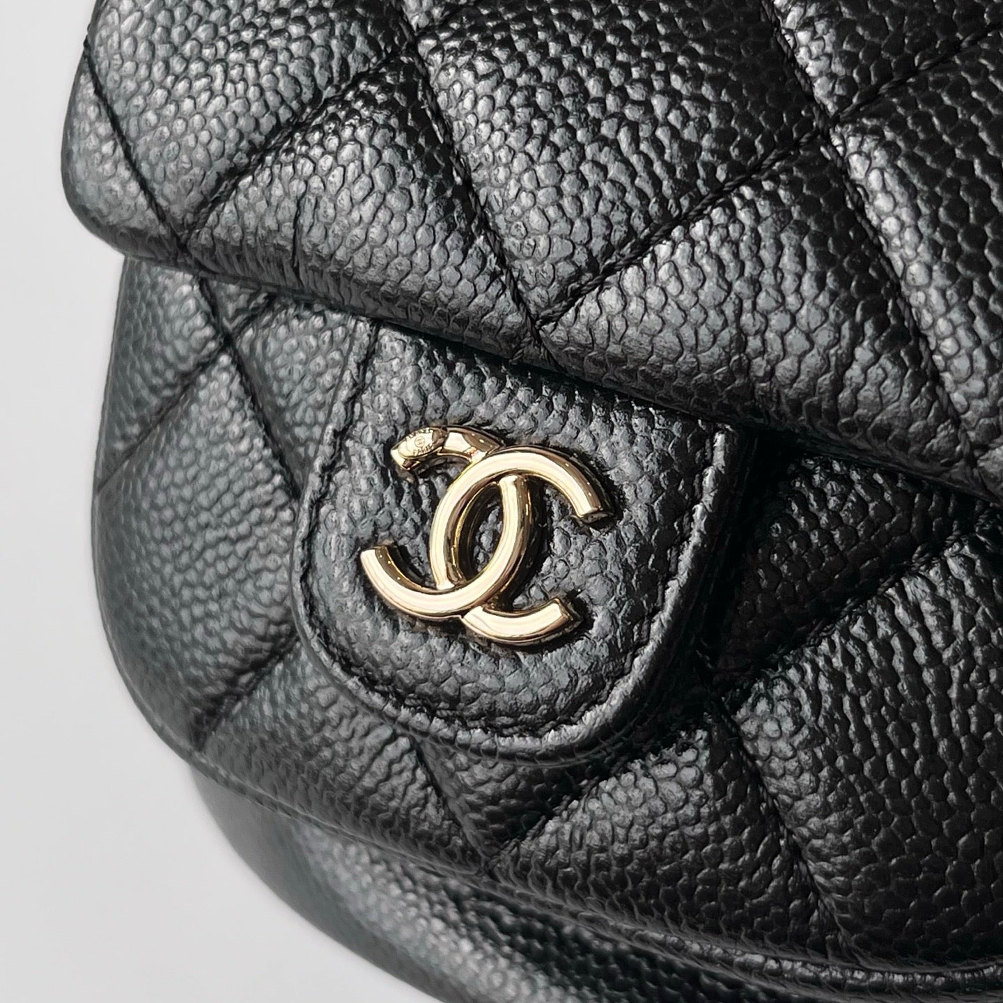 Black Caviar Leather Medium Duma Backpack - Level X