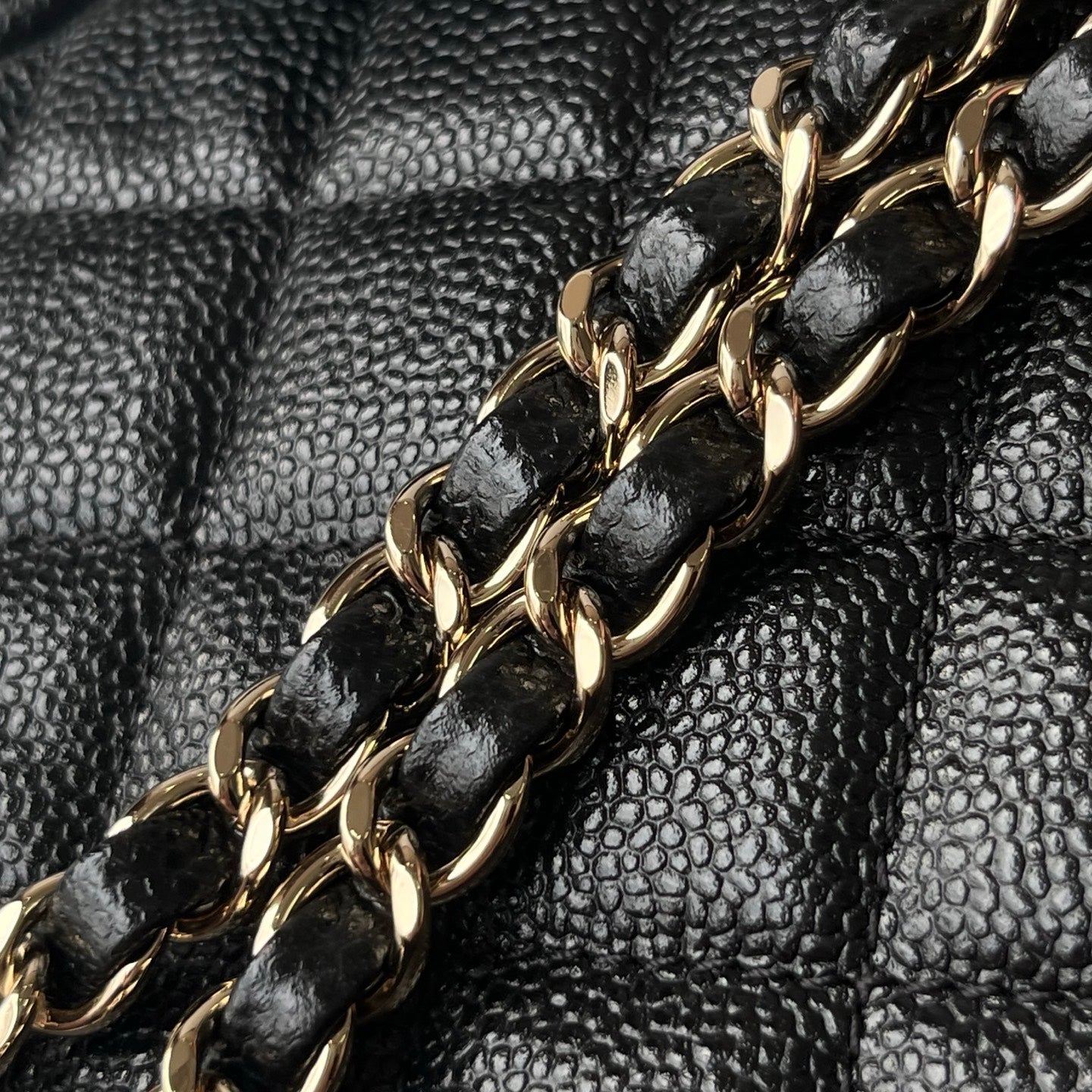 Black Caviar Leather Medium Duma Backpack - Level X